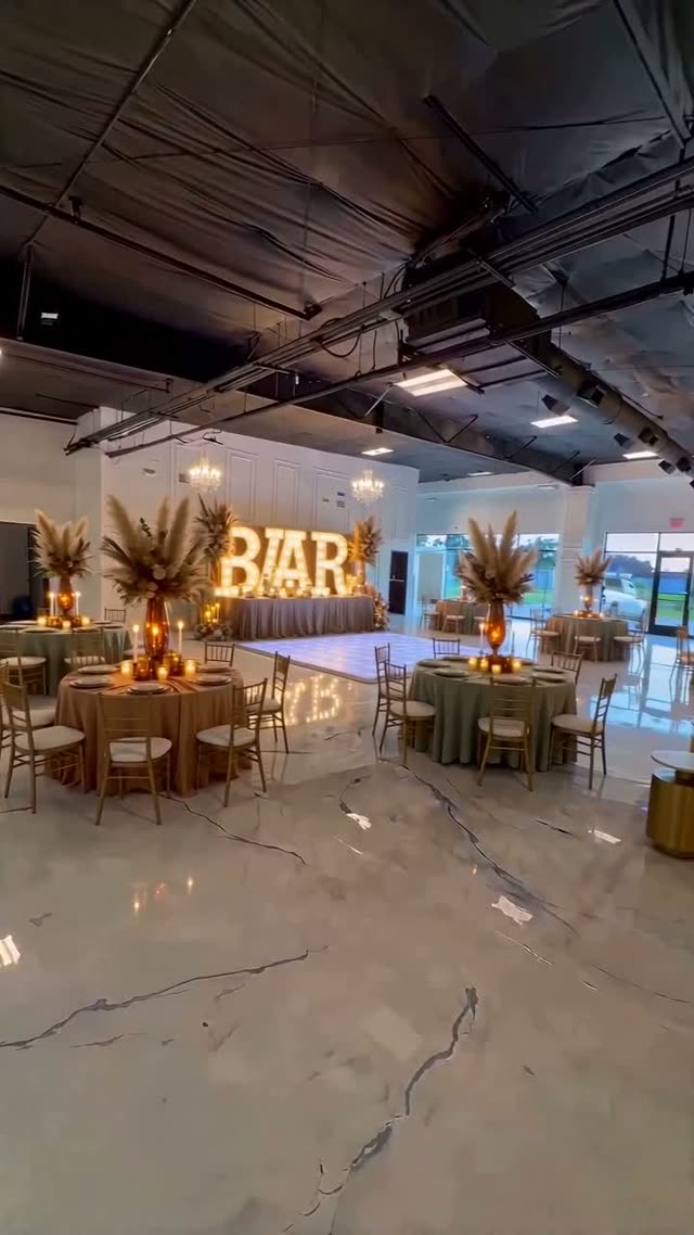 Sweet Sixteen — Terracotta & Sage, AI-staged in a real venue