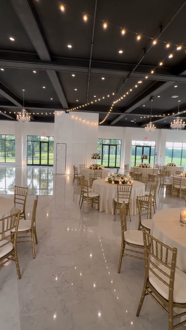 Wedding — Royal Purple & Gold, AI-staged in a real venue